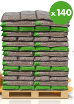 Charger l'image dans la galerie, PELLETS – Granulés de bois sac 15 KG – X140 – ENERVER (PALETTE)