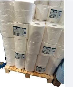 Palette de 48 Lots de Bobines Essuie-Mains Blanc – 450 Feuilles Micro-Gaufrées – offre alimentaire.