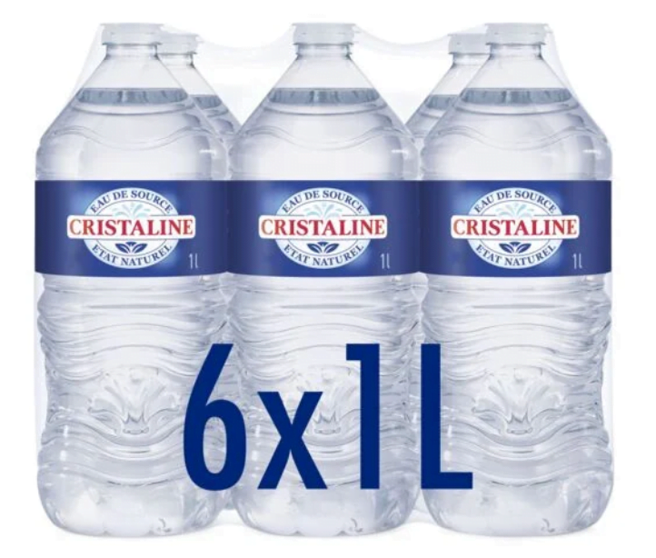 Palette d’Eau Cristaline – 126 Paquets de 6 Bouteilles d’1L