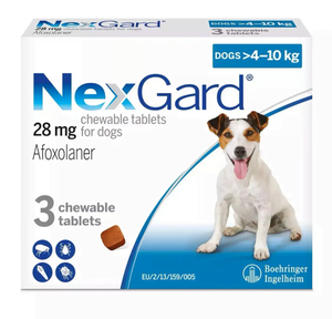 Lots de 10 NexGard Comprimés à Croquer Anti-puces et Anti-tiques pour Chiens