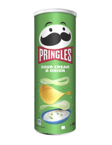 Lots de 10 cartons PRINGLES SOUR CREAM & OIGNON CHIPS 165GR /16