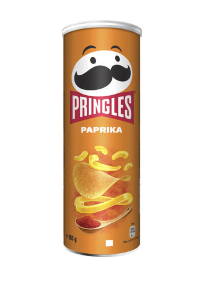 Lots de 10 cartonsPRINGLES PAPRIKA CHIPS 165GR /16