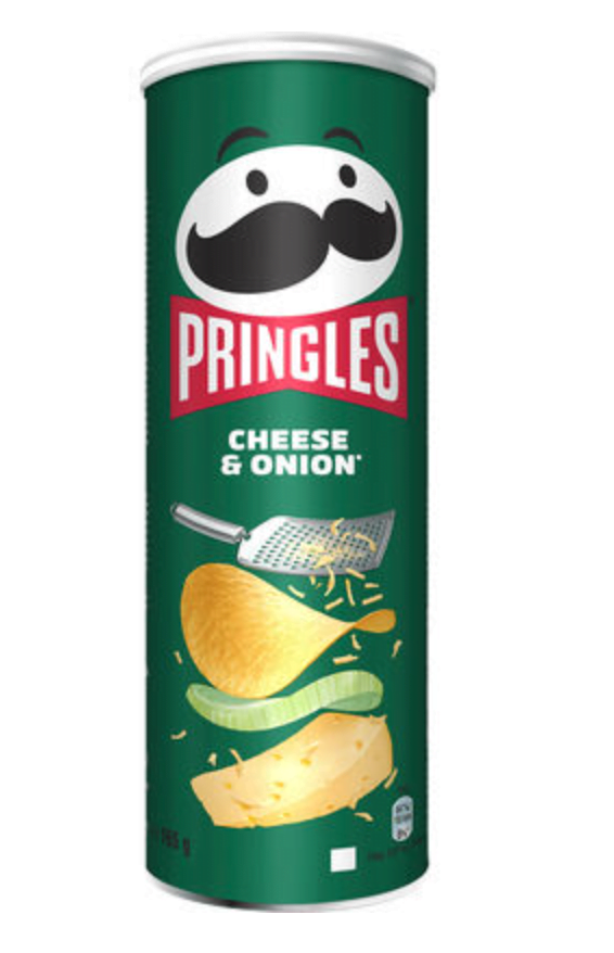 Lots de 10 cartons PRINGLES FROMAGE & OIGNONS 165GR -16
