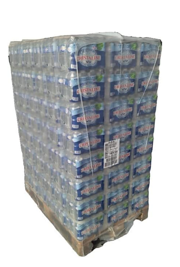 Palette eau Cristalline 72 cartons de 24x50cl Cristaline-1728 bouteilles. OFFRE SPÉCIALE