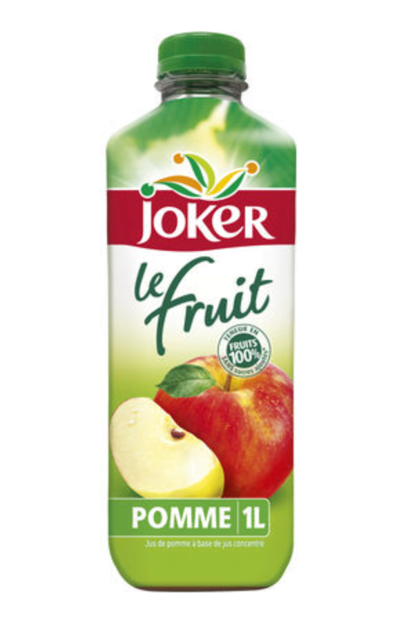 Jus Joker 100% Pomme – Palette 48 Cartons (576 bouteilles 1L) à Prix Déstockage Pas Cher »