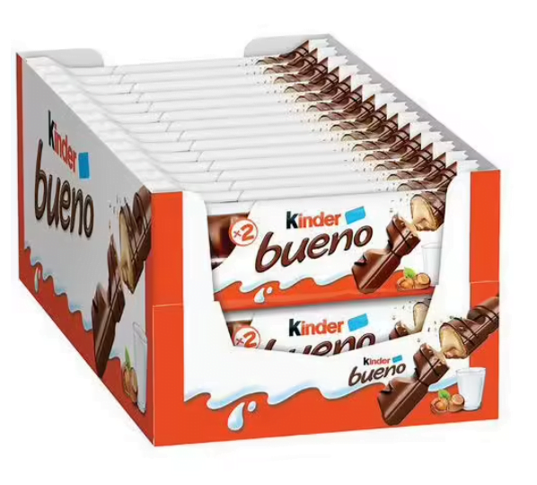 Offre Spéciale : Lot de 180 Unités de Kinder Bueno T2