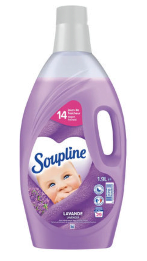 LOT DE 50 UNITÉS Soupline Adoucissant Lavande 1,9L