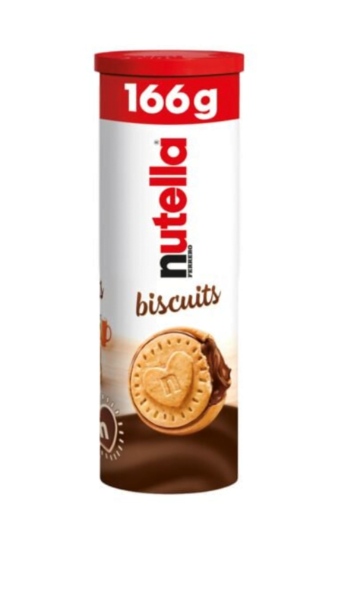 Biscuit nutella 166g – Biscuits Nutella Fourrés Noisettes et Cacao x100 – Gourmandise Irrésistible en Gros