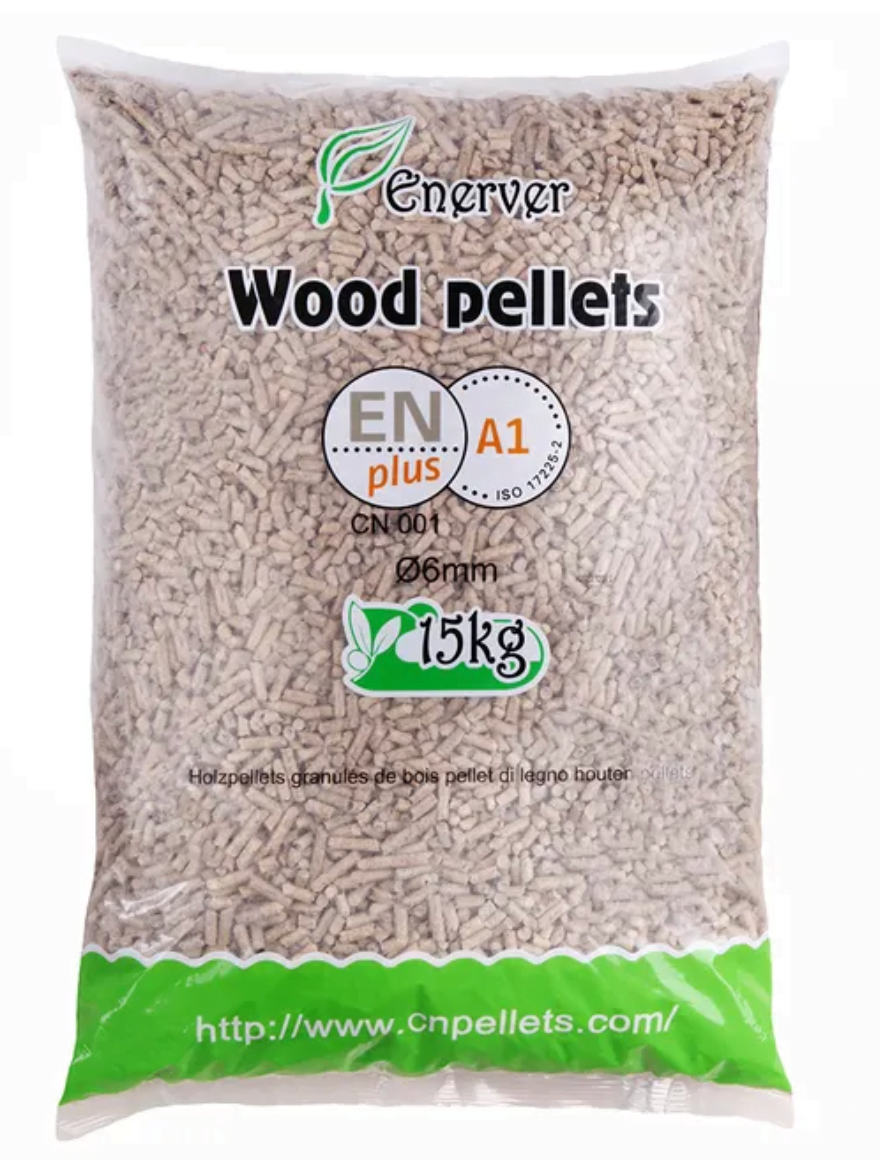 PELLETS – Granulés de bois sac 15 KG – X140 – ENERVER (PALETTE)
