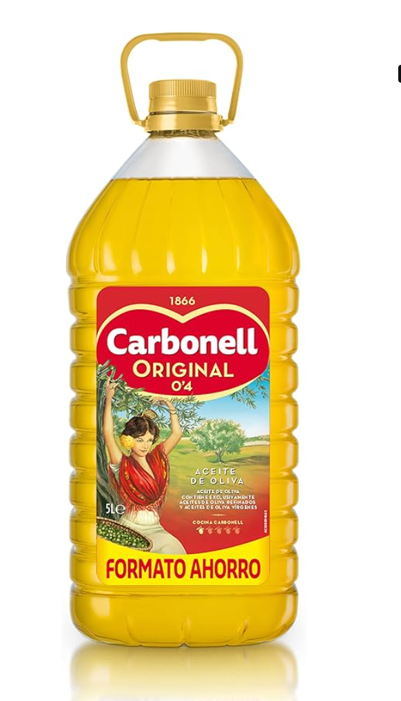 Lot de 30 bidons d’huile d’olive biologique Carbonell Bio (5 litres)