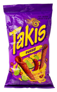 Takis Fuego 90g, conditionnée en 30 cartons de 12 unités,