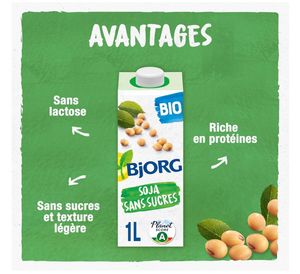 DESTOCKAGE BJORG BIO SOJA ( Palette)