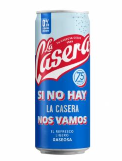 PALETTE – LA CASERA GASEOSA BLANCA 33 cl – ÉDITION IMPORT