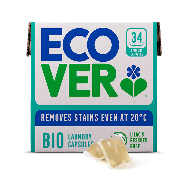 Lot de 50 Ecover Bio Laundry Capsule Detergent 34 capsules –