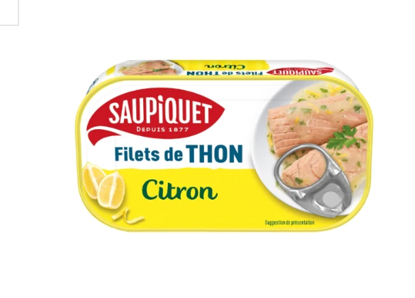 Palette Thon Saupiquet Filets au Citron 115g