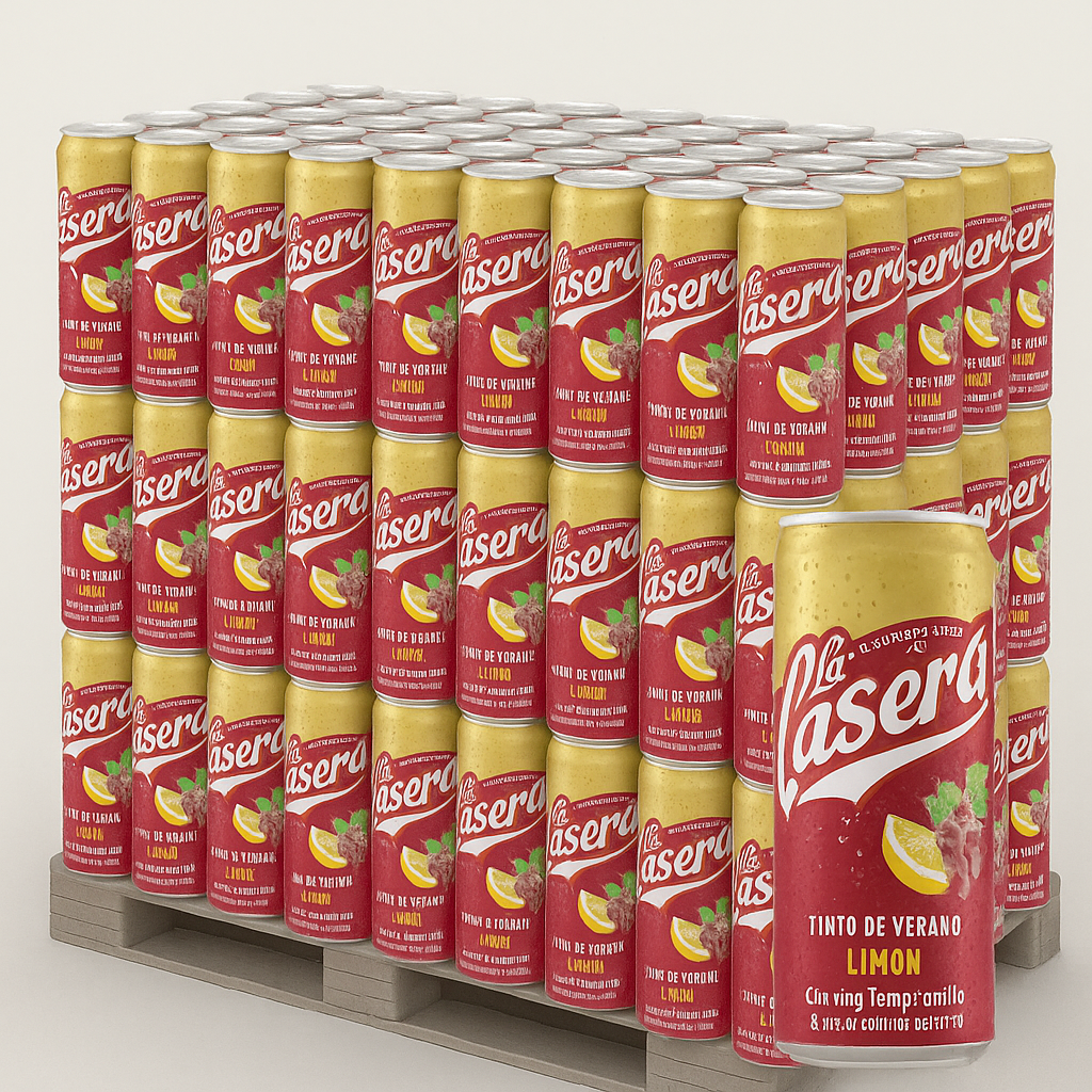 La Casera Tinto de Verano Limón 33cl – Palette 1200 canettes