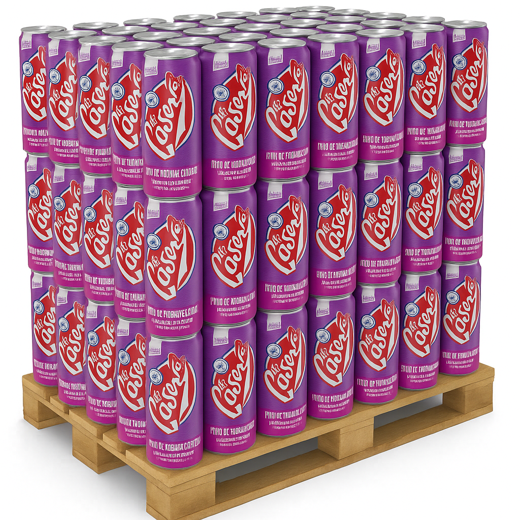 Palette La Casera Tinto de Verano Clásico 33cl – 1200 Canettes Pas Chères – Boisson Espagnole au Vin et Gazeuse en Gros